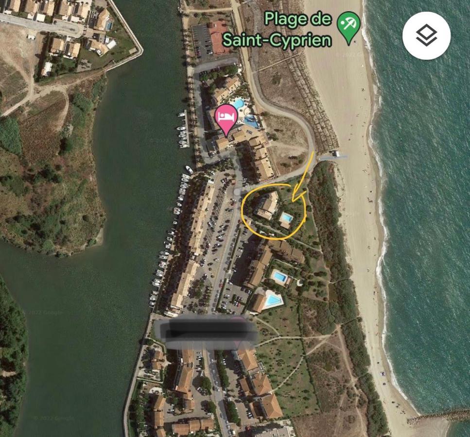 Appartement Entre La Lagune Et La Mer Avec Piscine, Direct Plage, Vue Partielle Mer Saint-Cyprien  Exterior photo